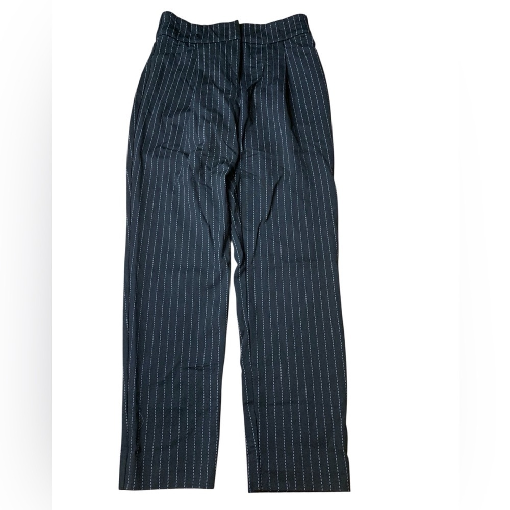 Dynamite Pinstripe High-Waisted Straight Leg Dress Pants - Size Small
